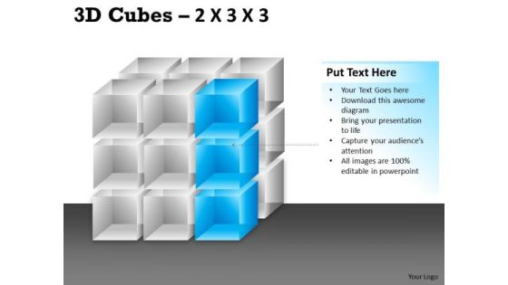Business Framework Model 3d Cubes 2x3x3 Sales Diagram Business Framework Model 3d Cubes 2x3x3 Sales Diagram