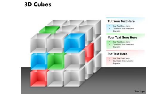Business Framework Model 3d Cubes Broken Style Business Diagram Business Framework Model 3d Cubes Broken Style Business Diagram