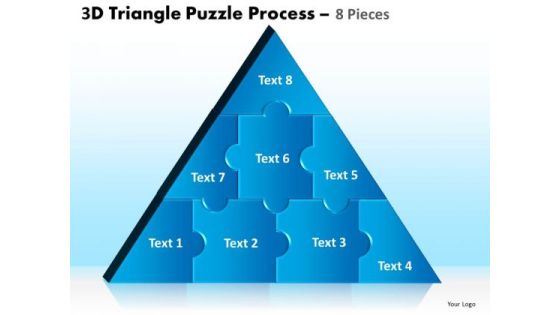 Business Framework Model 3d Triangle Puzzle Process 8 Pieces Sales Diagram Business Framework Model 3d Triangle Puzzle Process 8 Pieces Sales Diagram