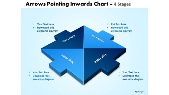 Business Framework Model Arrows Pointing Inwards Chart 4 Business Diagram Business Framework Model Arrows Pointing Inwards Chart 4 Business Diagram