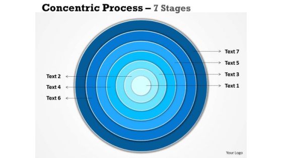 Business Framework Model Concentric Process 7 Stages Strategy Diagram Business Framework Model Concentric Process 7 Stages Strategy Diagram
