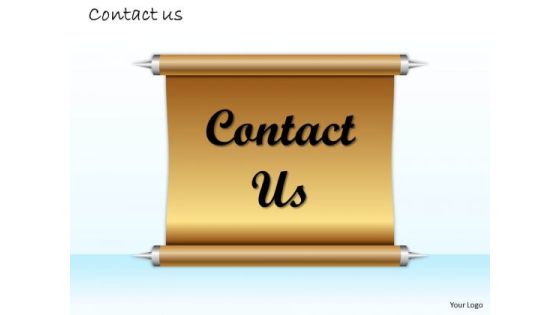 Business Framework Model Contact Us Information Marketing Diagram