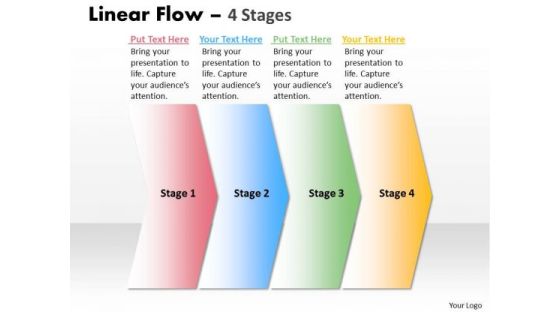 Business Framework Model Linear Flow 4 Stages Sales Diagram Business Framework Model Linear Flow 4 Stages Sales Diagram