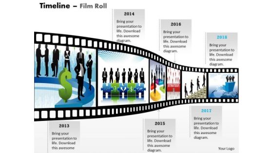 Business Framework Model New Filmstrip Timeline Roadmap Diagram Strategic Management