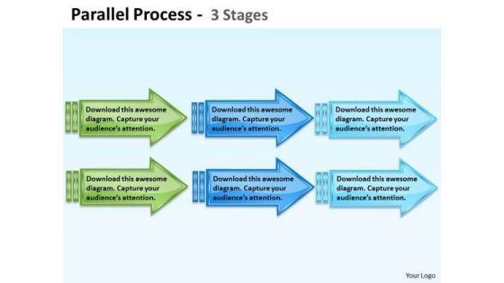 Business Framework Model Parallel Process Strategy Diagram
