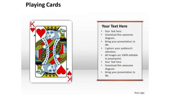 Business Framework Model Playing Cards Sales Diagram