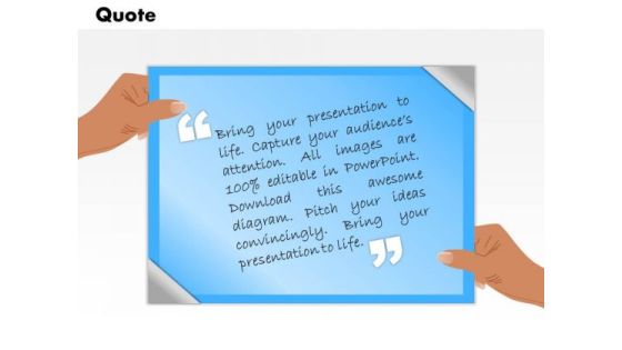 Business Framework Model Quotes Slide For Presentations Sales Diagram