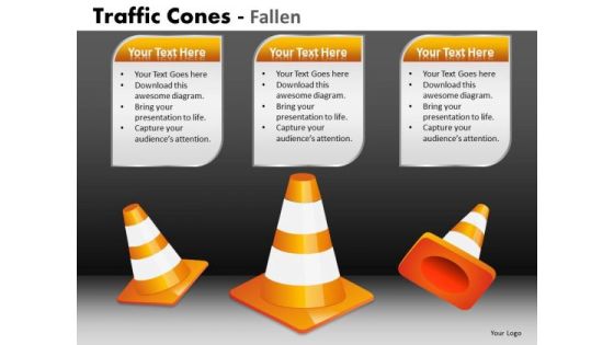Business Framework Model Traffic Cones Fallen Sales Diagram Business Framework Model Traffic Cones Fallen Sales Diagram