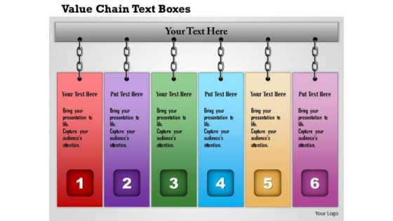 Business Framework Value Chain Text Boxes PowerPoint Presentation Business Framework Value Chain Text Boxes PowerPoint Presentation
