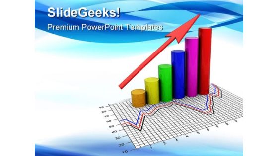 Business Graph Arrow Success PowerPoint Templates And PowerPoint Backgrounds 0311 Business Graph Arrow Success PowerPoint Templates And PowerPoint Backgrounds 0311