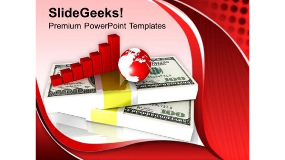 Business Graph On Dollar Money PowerPoint Templates Ppt Backgrounds For Slides 0313 Business Graph On Dollar Money PowerPoint Templates Ppt Backgrounds For Slides 0313