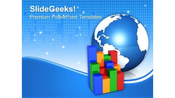 Business Graph With Globe Marketing PowerPoint Templates And PowerPoint Themes 1112 Business Graph With Globe Marketing PowerPoint Templates And PowerPoint Themes 1112