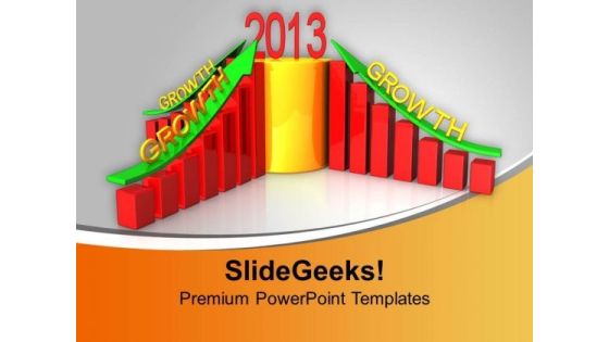 Business Growth In New Year PowerPoint Templates Ppt Backgrounds For Slides 0113