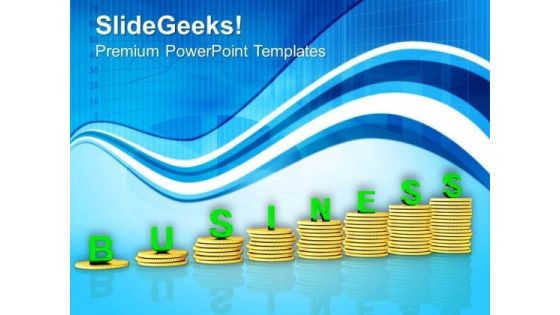 Business Growth Shown By Coin Stack PowerPoint Templates Ppt Backgrounds For Slides 0313 Business Growth Shown By Coin Stack PowerPoint Templates Ppt Backgrounds For Slides 0313