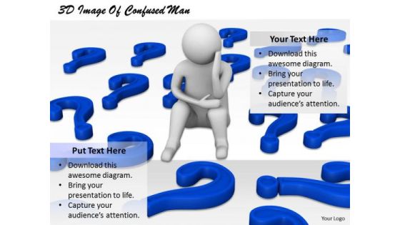 Business Growth Strategy 3d Image Of Confused Man Concepts Business Growth Strategy 3d Image Of Confused Man Concepts