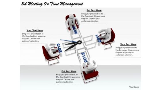 Business Growth Strategy 3d Meeting On Time Management Character Business Growth Strategy 3d Meeting On Time Management Character