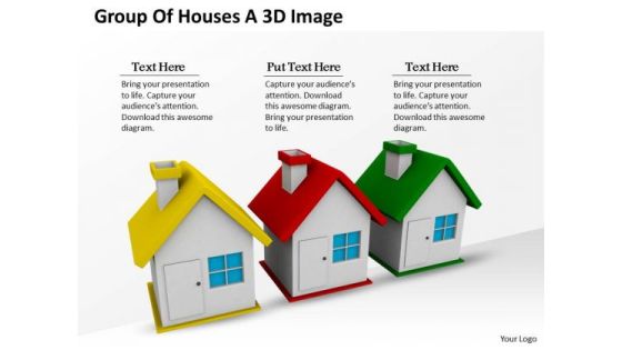 Business Growth Strategy Group Of Houses 3d Image Photos Business Growth Strategy Group Of Houses 3d Image Photos