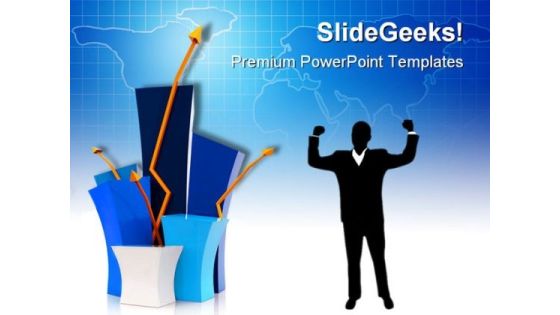 Business Growth With Arrows Success PowerPoint Templates And PowerPoint Backgrounds 0511 Business Growth With Arrows Success PowerPoint Templates And PowerPoint Backgrounds 0511