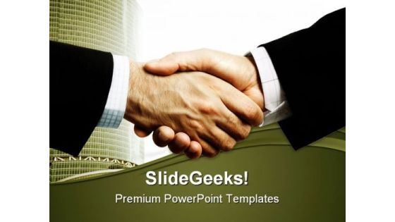 Business Handshake PowerPoint Templates And PowerPoint Backgrounds 0411