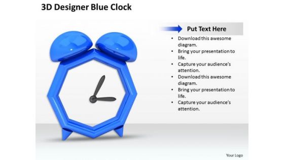 Business Integration Strategy 3d Designer Blue Clock Icons