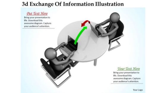 Business Integration Strategy 3d Exchange Of Information Illustration Character Models Business Integration Strategy 3d Exchange Of Information Illustration Character Models