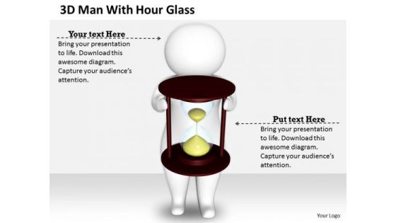 Business Intelligence Strategy 3d Man With Hour Glass Character Modeling Business Intelligence Strategy 3d Man With Hour Glass Character Modeling