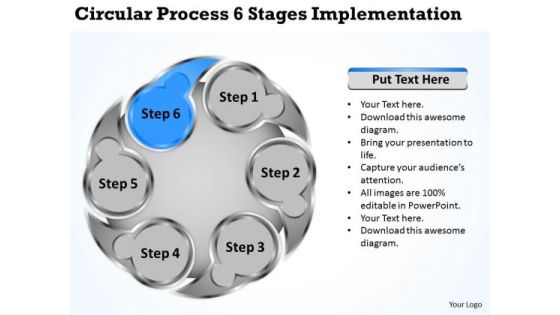 Business Level Strategy Circluar Process 6 Stages Implementation Ppt Business Level Strategy Circluar Process 6 Stages Implementation Ppt
