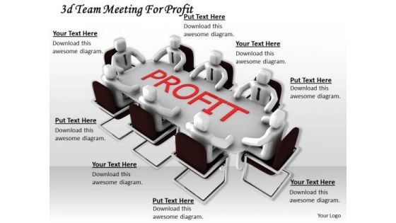Business Level Strategy Definition 3d Team Meeting For Profit Concept Statement Business Level Strategy Definition 3d Team Meeting For Profit Concept Statement
