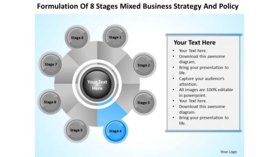 Business Logic Diagram Of 8 Stages Mixed Strategy And Policy Ppt PowerPoint Slides Business Logic Diagram Of 8 Stages Mixed Strategy And Policy Ppt PowerPoint Slides