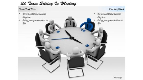 Business Management Strategy 3d Team Sitting Meeting Adaptable Concepts Business Management Strategy 3d Team Sitting Meeting Adaptable Concepts