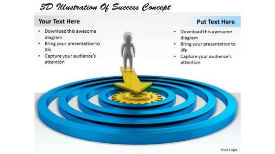 Business Marketing Strategy 3d Illustration Of Success Concept Character Business Marketing Strategy 3d Illustration Of Success Concept Character