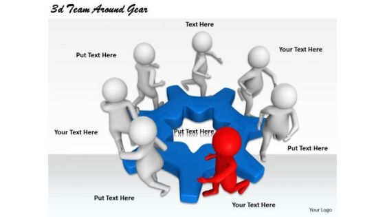 Business Marketing Strategy 3d Team Around Gear Concept Statement Business Marketing Strategy 3d Team Around Gear Concept Statement
