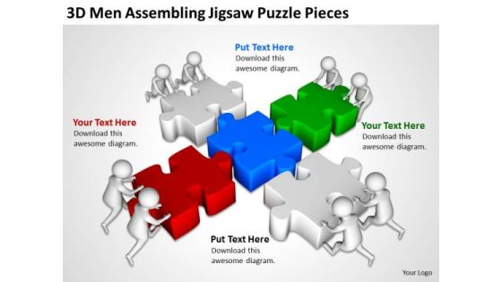Business Men 3d Assembling Jigsaw Puzzle Pieces PowerPoint Templates Ppt Backgrounds For Slides Business Men 3d Assembling Jigsaw Puzzle Pieces PowerPoint Templates Ppt Backgrounds For Slides