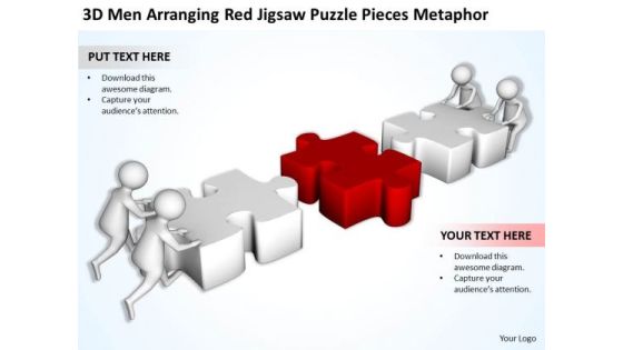 Business Men Red Jigsaw Puzzle Pieces Metaphor PowerPoint Templates Ppt Backgrounds For Slides Business Men Red Jigsaw Puzzle Pieces Metaphor PowerPoint Templates Ppt Backgrounds For Slides
