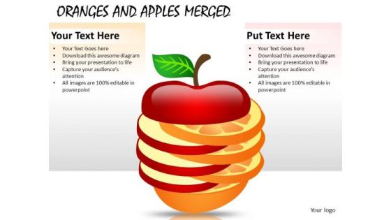 Business Merger Oranges And Apples PowerPoint Slides And Ppt Templates Business Merger Oranges And Apples PowerPoint Slides And Ppt Templates