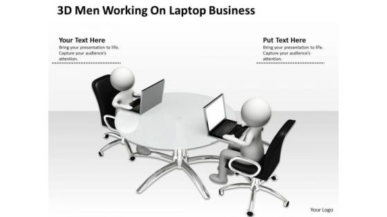 Business Model Diagram Examples Laptop PowerPoint Templates Download