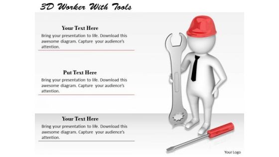 Business Model Strategy 3d Worker With Tools Character Models Business Model Strategy 3d Worker With Tools Character Models