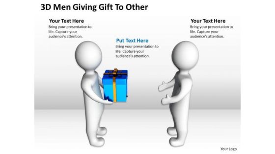 Business Network Diagram Examples 3d Men Giving Gift To Other PowerPoint Slides Business Network Diagram Examples 3d Men Giving Gift To Other PowerPoint Slides