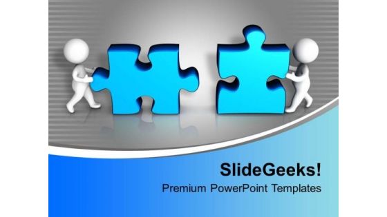 Business Partners Assembling Puzzles Solution PowerPoint Templates Ppt Backgrounds For Slides 0313 Business Partners Assembling Puzzles Solution PowerPoint Templates Ppt Backgrounds For Slides 0313