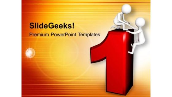 Business Partners Help You Succeed PowerPoint Templates Ppt Backgrounds For Slides 0713