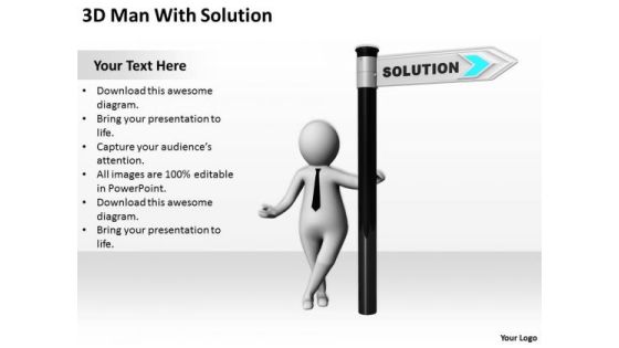 Business People 3d Man With Solution PowerPoint Templates Ppt Backgrounds For Slides Business People 3d Man With Solution PowerPoint Templates Ppt Backgrounds For Slides