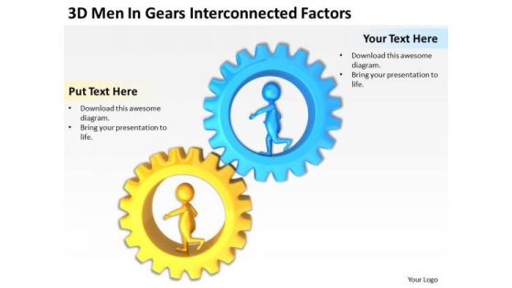 Business People 3d Men Gears Interconnected Factors PowerPoint Templates Business People 3d Men Gears Interconnected Factors PowerPoint Templates