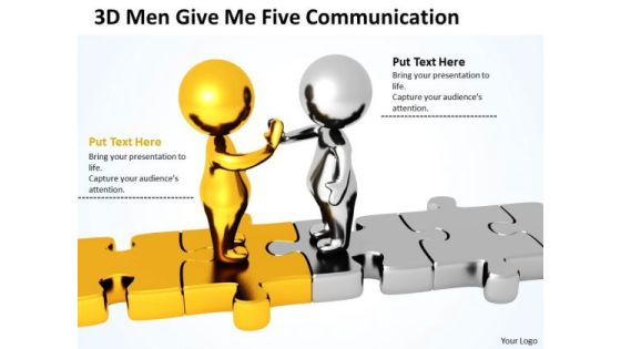 Business People Clip Art 3d Men Give Five Communication PowerPoint Slides Business People Clip Art 3d Men Give Five Communication PowerPoint Slides