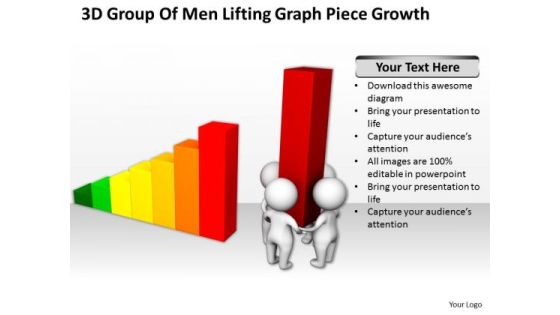 Business People Clipart 3d Group Of Men Lifting Graph Piece Growth PowerPoint Slides Business People Clipart 3d Group Of Men Lifting Graph Piece Growth PowerPoint Slides
