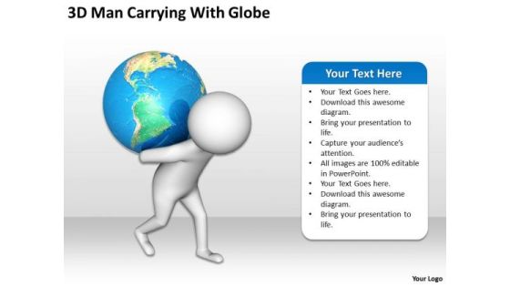 Business People Clipart 3d Man Carrying With Globe PowerPoint Templates Business People Clipart 3d Man Carrying With Globe PowerPoint Templates