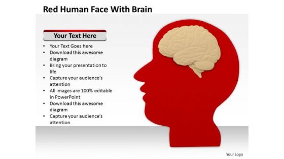Business People Clipart Red Human Face With Brain PowerPoint Templates Ppt Backgrounds For Slides Business People Clipart Red Human Face With Brain PowerPoint Templates Ppt Backgrounds For Slides