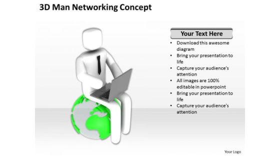 Business People Pictures 3d Man Networking Concept PowerPoint Templates Business People Pictures 3d Man Networking Concept PowerPoint Templates