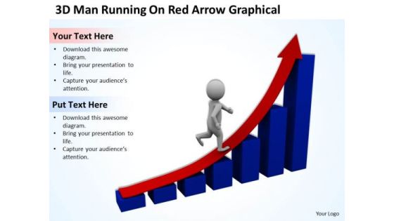 Business People Walking 3d Man Running On Red Arrow Graphical PowerPoint Slides Business People Walking 3d Man Running On Red Arrow Graphical PowerPoint Slides