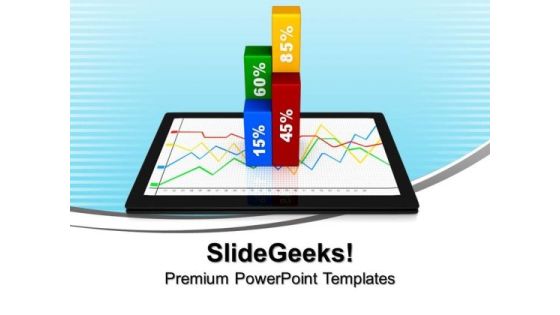 Business Percentage Chart On Tablet PowerPoint Templates And PowerPoint Themes 1012 Business Percentage Chart On Tablet PowerPoint Templates And PowerPoint Themes 1012