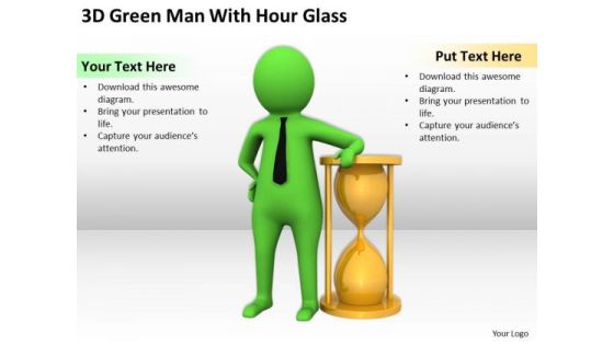 Business Persons 3d Green Man With Hour Glass PowerPoint Templates Ppt Backgrounds For Slides Business Persons 3d Green Man With Hour Glass PowerPoint Templates Ppt Backgrounds For Slides